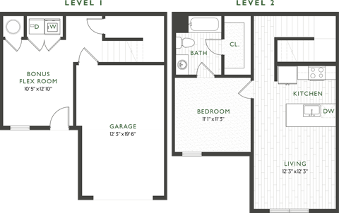 One Bedroom Townhome